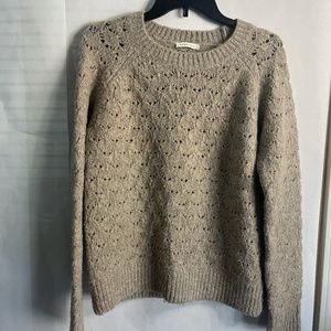 Neuflora knit beige sweater Size M